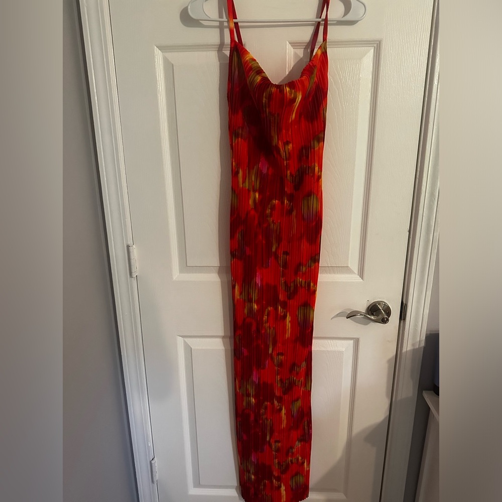 NWT- PrettyLittleThing sunset maxi dress